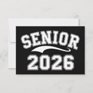 Senior 2026 Class Of 26 Graduation Graduate Thank You Card