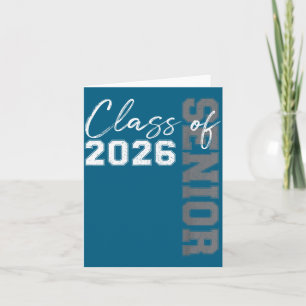 Senior 2026 Class Seniors Graduation Illustration Card