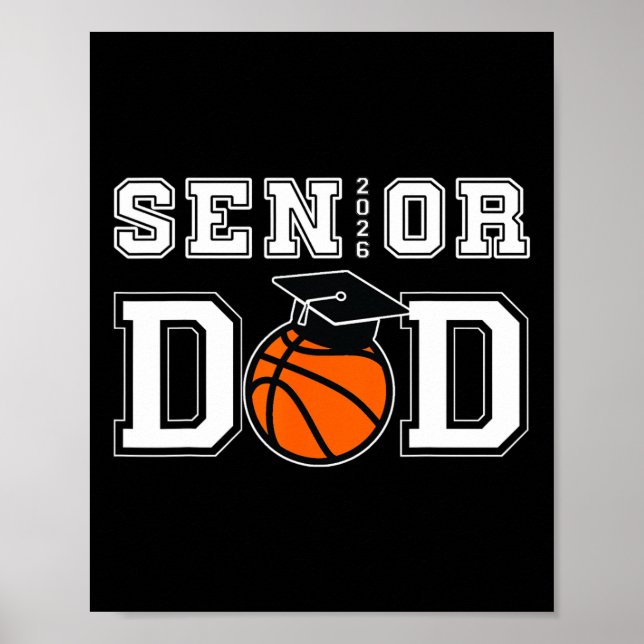 Senior 2026 Dad Sketll Graduation  Poster (Front)