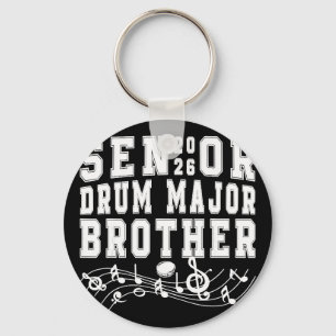 Senior 2026 Drum Major Brother Graduation Graduate Keychain
