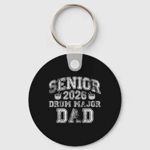 Senior 2026 Drum Major Dad Band Music Graduation G Keychain