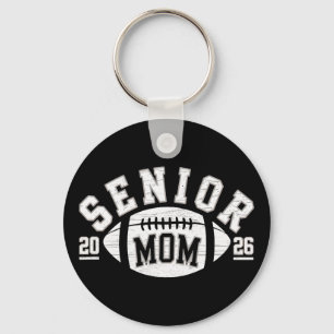 Senior 2026 Football Mom High School Graduation Ou Keychain
