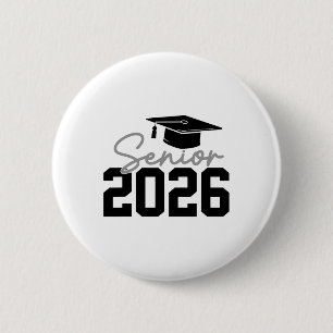 Senior 2026 Graduation 2026 Cl Of 2026 For Men Wom 2 Inch Round Button