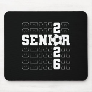 Senior 2026 Graduation Cl Of 2026 School Soccer Gr Mouse Pad