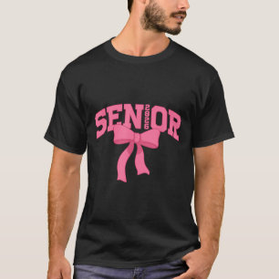 Senior 2026 Graduation Coquette Cl Of 2026 Back To T-Shirt