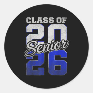 Senior 2026 Graduation My Last First Day Of Cl Of Classic Round Sticker
