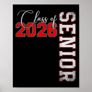 Senior 2026 Graduation My Last First Day Of Cl Of  Poster