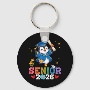 Senior 2026 Graduation Penguin Class of 26 Scholar Keychain