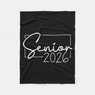 Senior 2026 graduation year class of 2026 fleece blanket