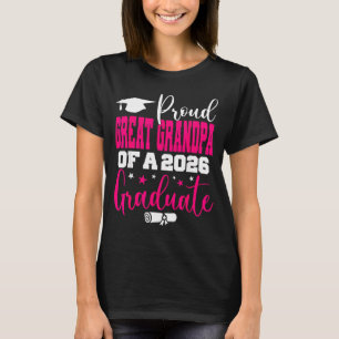 Senior 2026 Proud Great Grandpa Graphic Art T-Shirt