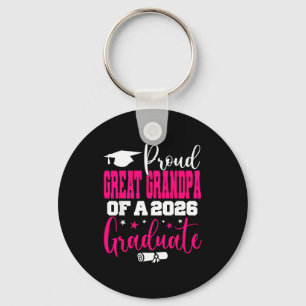 Senior 2026 Proud Great Grandpa Keychain