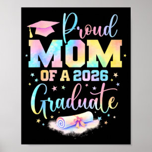 Senior 2026 proud mom of a class of 2026 graduate poster