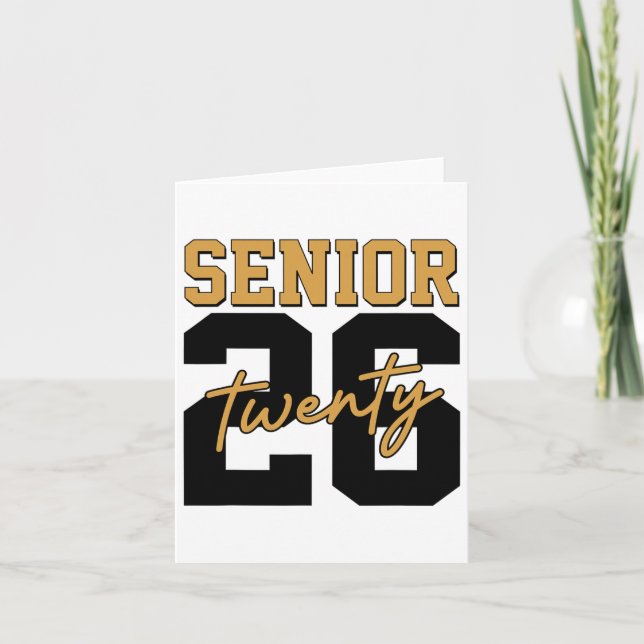 Senior 2026 Retro Cl Of 2026 Graduation 2026 Men W Card (Front)