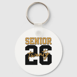Senior 2026 Retro Cl Of 2026 Graduation 2026 Men W Keychain