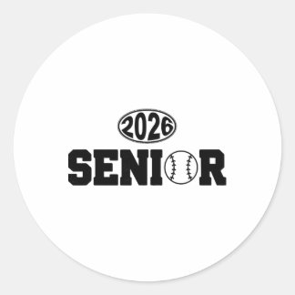 Senior 2026 Sell Athlete Graduate Graduation Classic Round Sticker