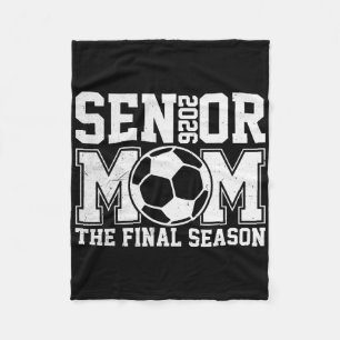 Senior 2026 Soccer Mom Final Season Cl Of 2026 Gra Fleece Blanket
