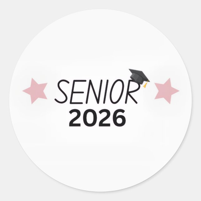 Senior 2026 Sticker Graduation For Class of 2026  (Front)