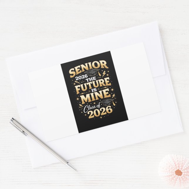 Senior 2026 – The Future is Mine Sticker (Envelope)