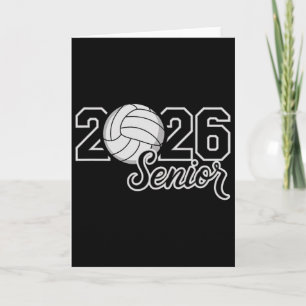 Senior 2026 Volleyball Mom High School Graduation Card