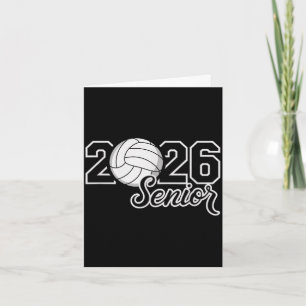 Senior 2026 volleyball mom high school graduation card