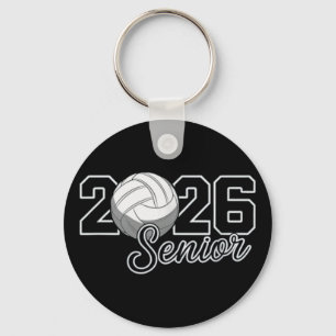 Senior 2026 Volleyball Mom High School Graduation Keychain