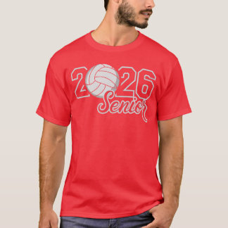 Senior 2026 Volleyball Mom High School Graduation  T-Shirt