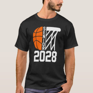 Senior 2028 Class of 2028 Graduation Basketball Pl T-Shirt