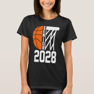 Senior 2028 Class of 2028 Graduation Basketball Pl T-Shirt