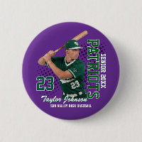 Senior Baseball Player Custom Photo Sports Team