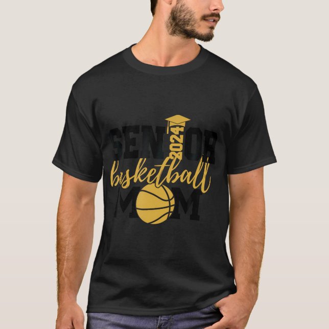 Senior Basketball Mom 2024 Shirt (Front)