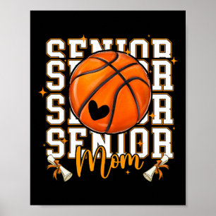 Senior Basketball Mom 2026 Funny Basketball Gradua Poster