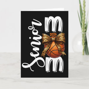 Senior Basketball Mom Cl Of 2026 Player Graduation Card