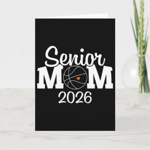 Senior Basketball Mom Cl Of 2026 Player Graduation Card