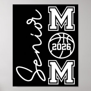 Senior Basketball Mom Cl Of 2026 Player Graduation Poster