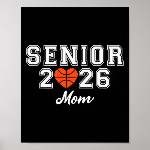 Senior Basketball Mom Cl Of 2026 Player Graduation Poster