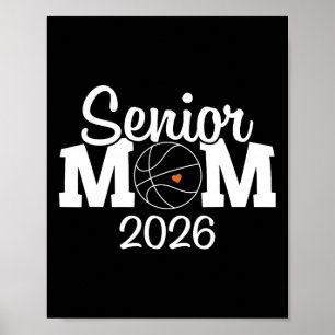 Senior Basketball Mom Cl Of 2026 Player Graduation Poster