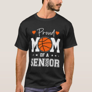 Senior Basketball Mom Class 2026 Graphic Art T-Shirt