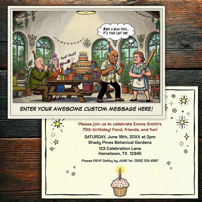 Senior Birthday Party  Invitation (Creator Uploaded)