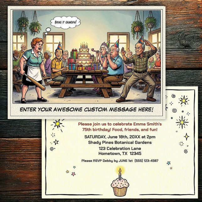 Senior Birthday Party  Invitation (Creator Uploaded)