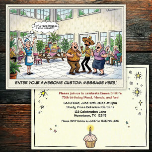 Senior Birthday Party Invitation