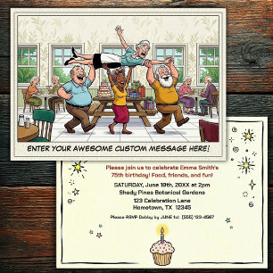 Senior Birthday Party Invitation