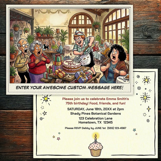 Senior Birthday Party  Invitation (Creator Uploaded)