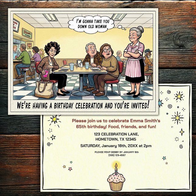 Senior Birthday Party  Invitation (Creator Uploaded)