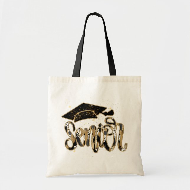 Senior Black and Gold Tote (Front)