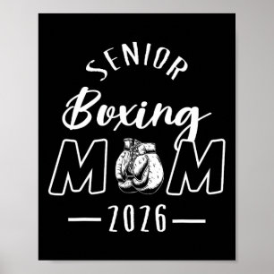 Senior Boxing Mom 2026 Senior Mom Cl Of 2026 Poster