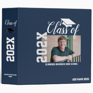 Senior Boy Photo Customize Graduation Scrapbooking Binder