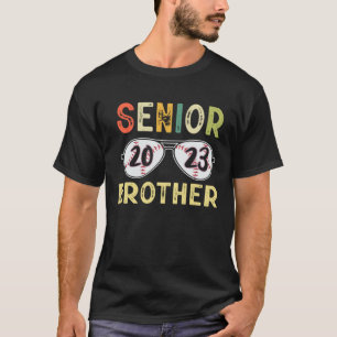 Senior Brother 2023 Cool Proud Baseball Senior Gra T-Shirt