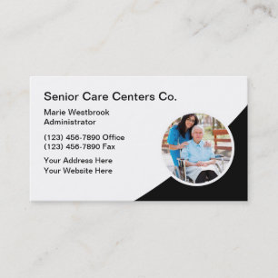 Senior Care Medical Theme Business Card