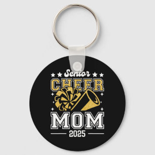 Senior Cheer Mom 2025 Graduation Support Cheerlead Keychain
