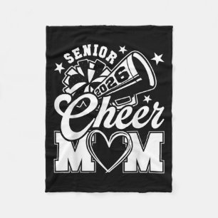Senior Cheer Mom 2026 Proud Cheerleader Mom Cl Of Fleece Blanket